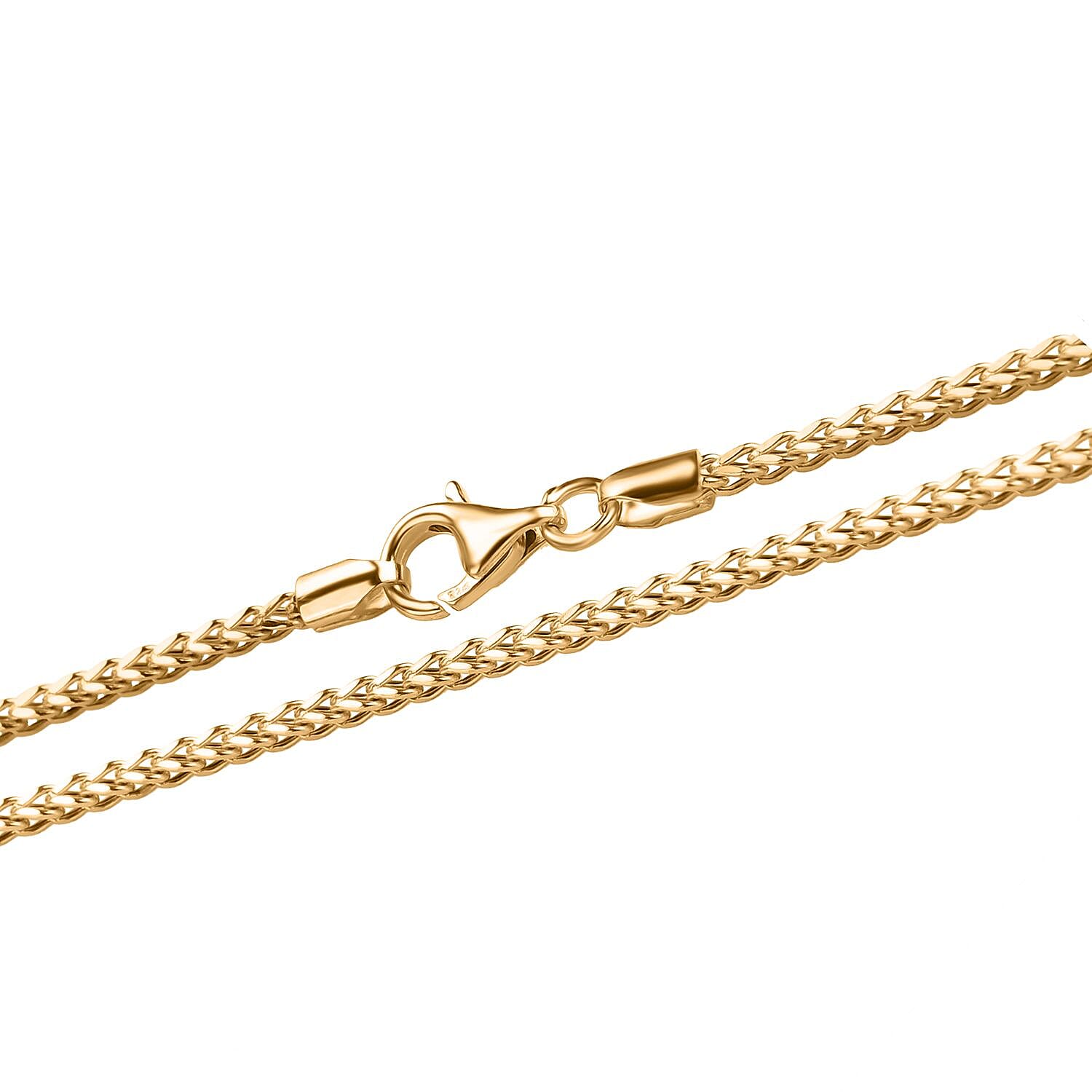 NY Closeout - 22K Yellow Gold (91.6%Purity) Spiga Necklace (Size - 20) with Lobster Clasp, Gold Wt. 3.70 Gms
