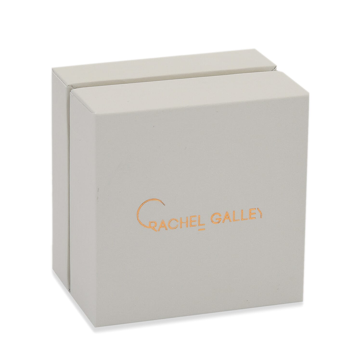Rachel Galley Ring Box and Pouch (6.3x6.3x4.5cm) - Gray
