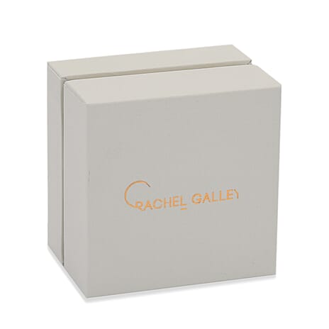 Rachel Galley Ring Box and Pouch (6.3x6.3x4.5cm) - Gray