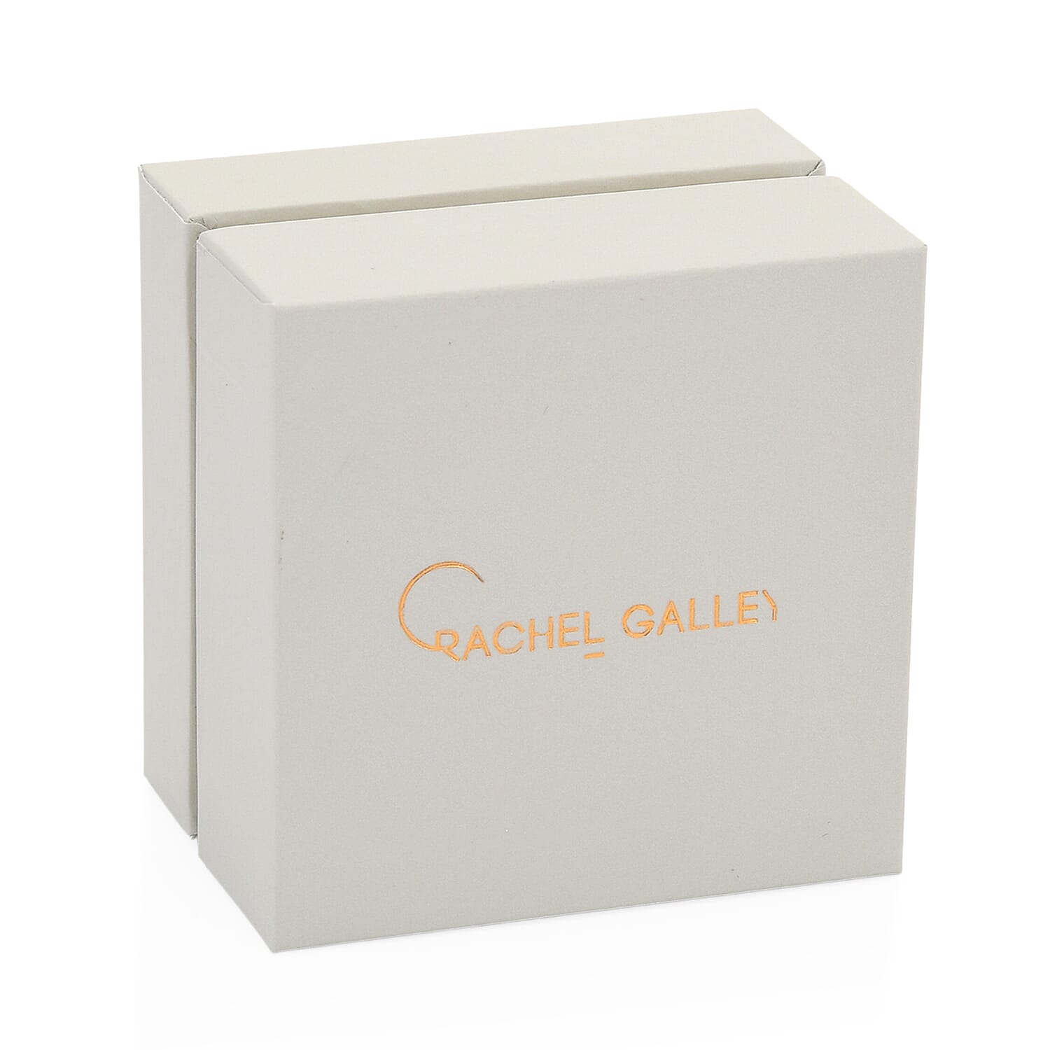 Rachel Galley Ring Box and Pouch (6.3x6.3x4.5cm) - Gray