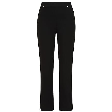 Classic Jean Style Stretch Trousers (Size 12) - Black