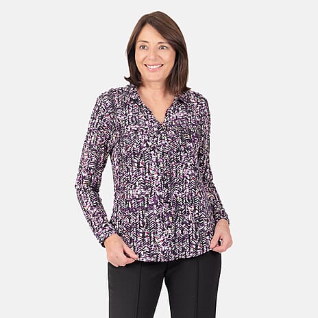 Classic  Blouse - Purple