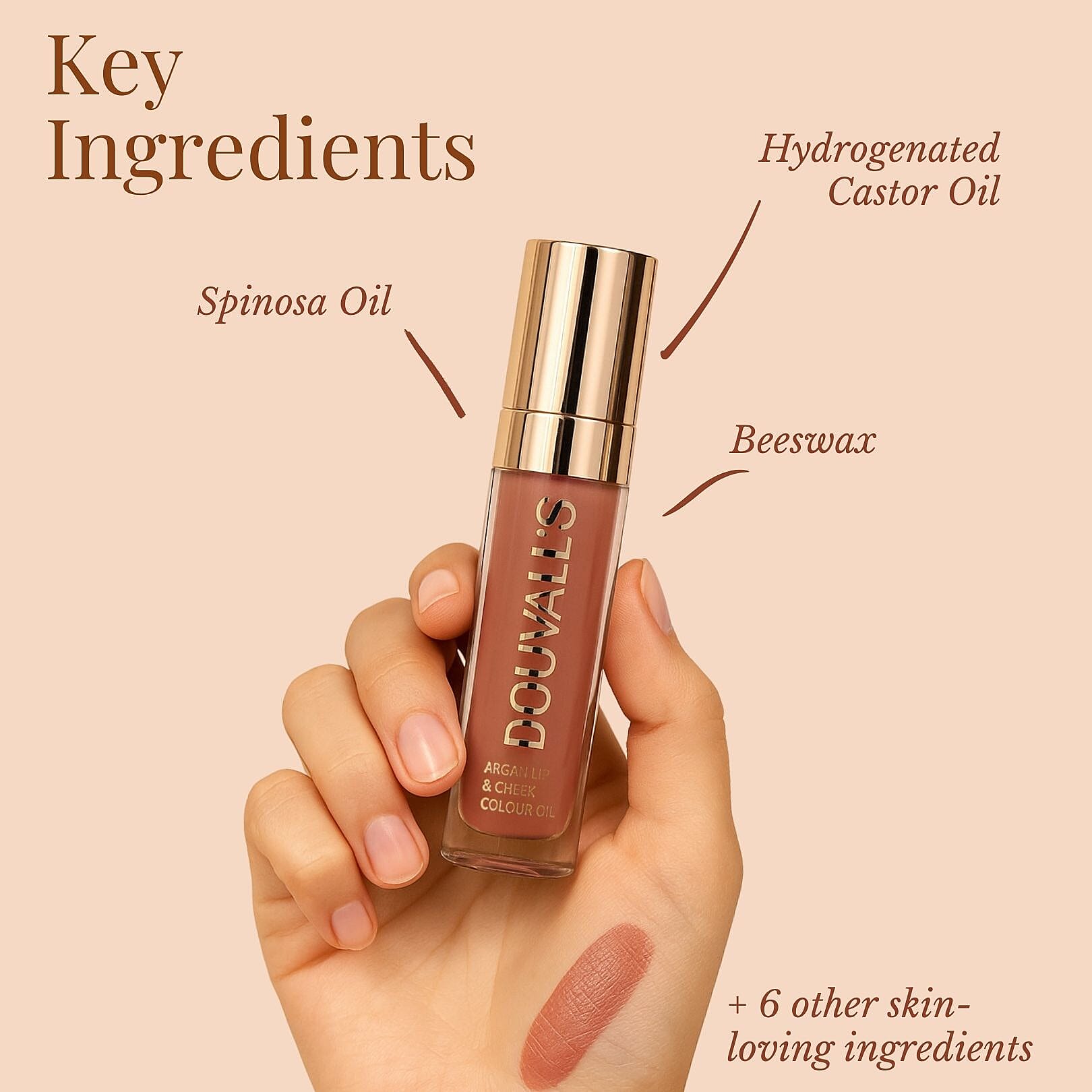 Douvalls Lip & Cheek Colour Oil - Enchanted Spice