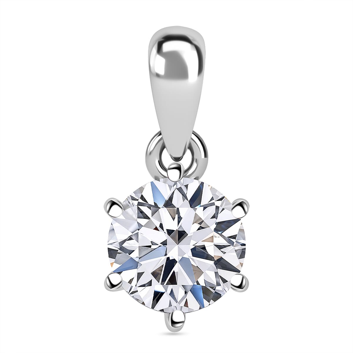 Luxuriant 950 Platinum SGL Certified (VS-EF) Lab Grown Diamond Solitaire Pendant 1.00 Ct.
