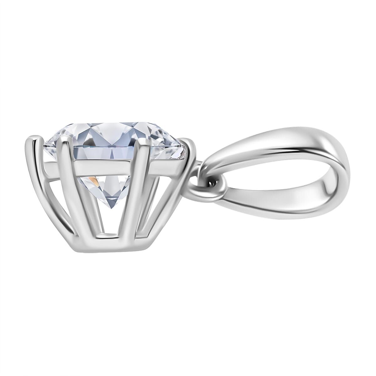 Luxuriant 950 Platinum SGL Certified (VS-EF) Lab Grown Diamond Solitaire Pendant 1.00 Ct.