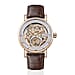 Trenton The Herald Automatic Watch with Silver Skeleton Dial and Leather Strap