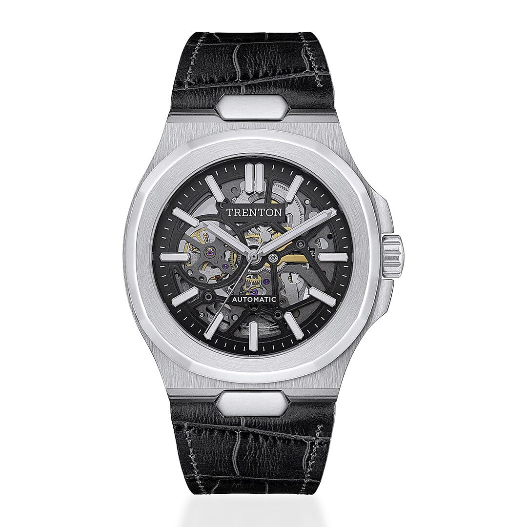 Trenton - The Catalina Automatic Skeleton Watch With  Lifetime Warranty - Silver