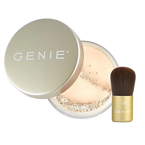 Genie Nutratanicals Mineral Foundation with Small Kabuki Brush - Natural