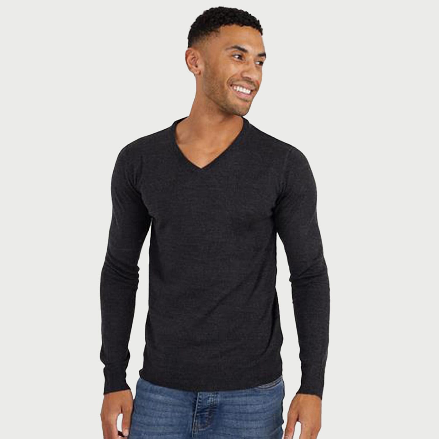 Brave Soul Men s V Neck Knitted Jumper