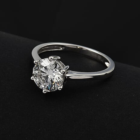 Luxuriant Diamond 950 Platinum VS SGL Certified Lab Grown Diamond GH, VS Ring 2Ct.