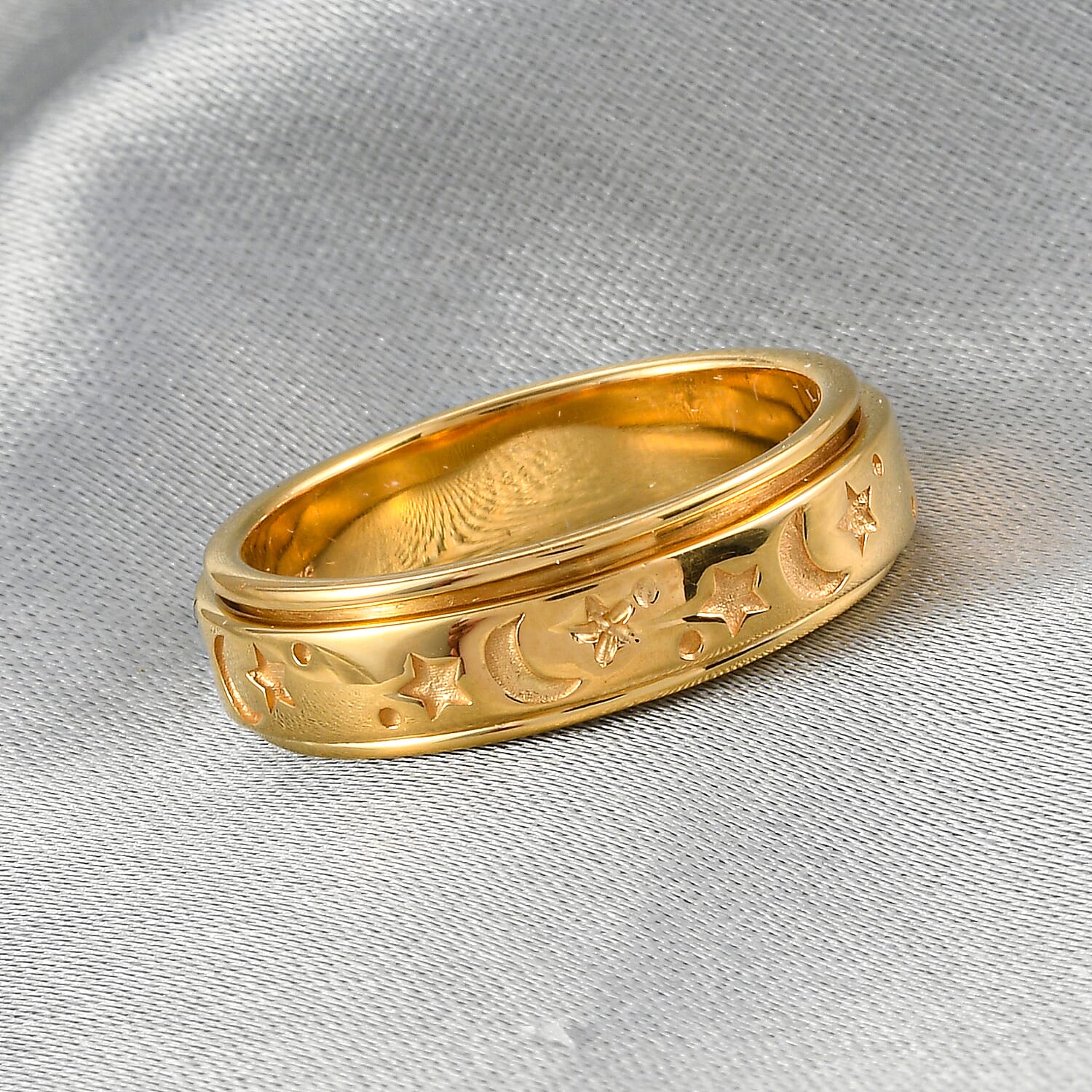 18K Vermeil Yellow Gold Plated Sterling Silver Band Ring