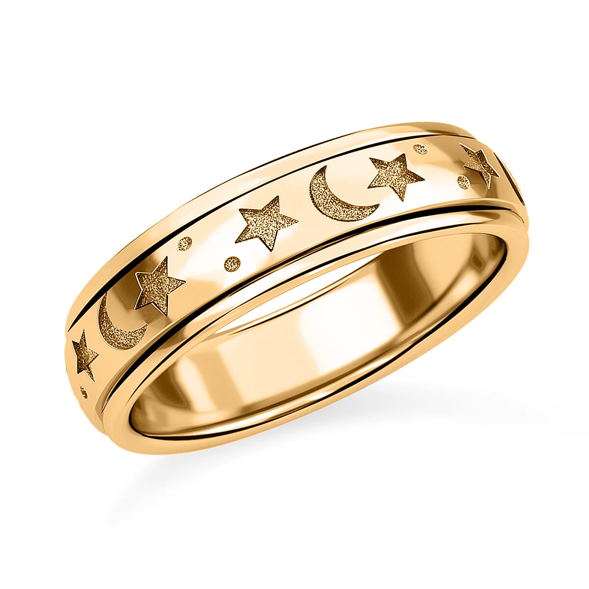 18K Vermeil Yellow Gold Plated Sterling Silver Band Ring