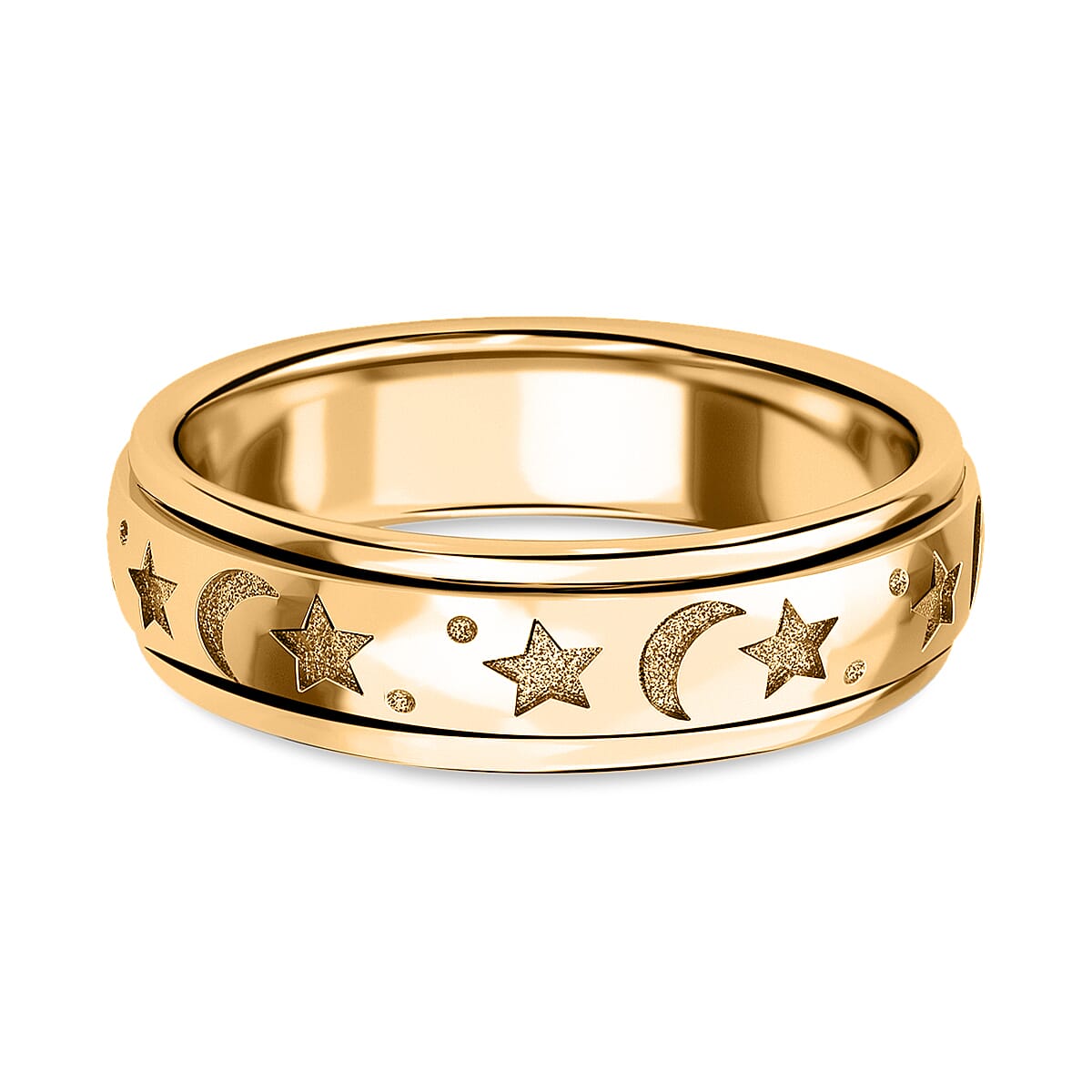 18K Vermeil Yellow Gold Plated Sterling Silver Band Ring