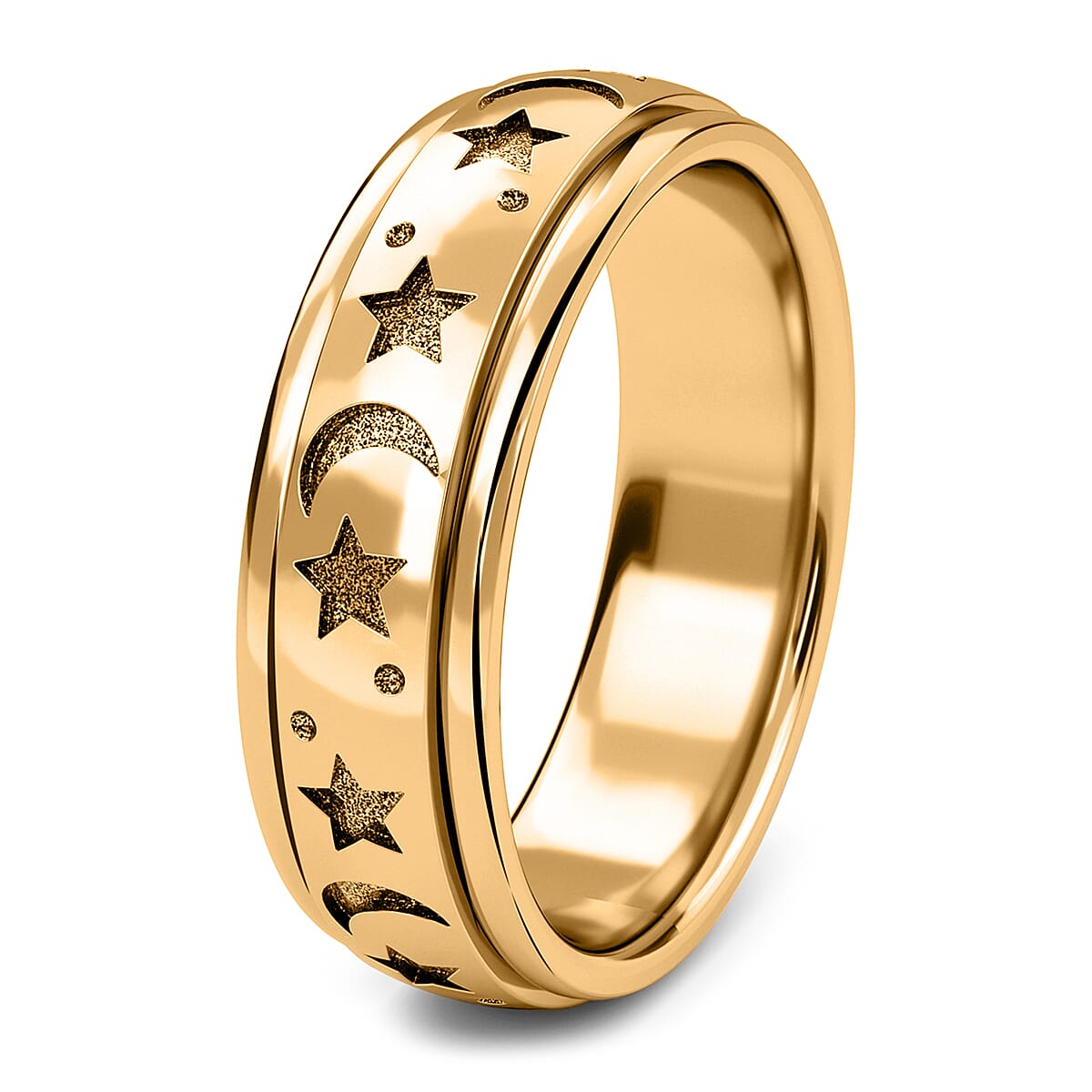 18K Vermeil Yellow Gold Plated Sterling Silver Band Ring