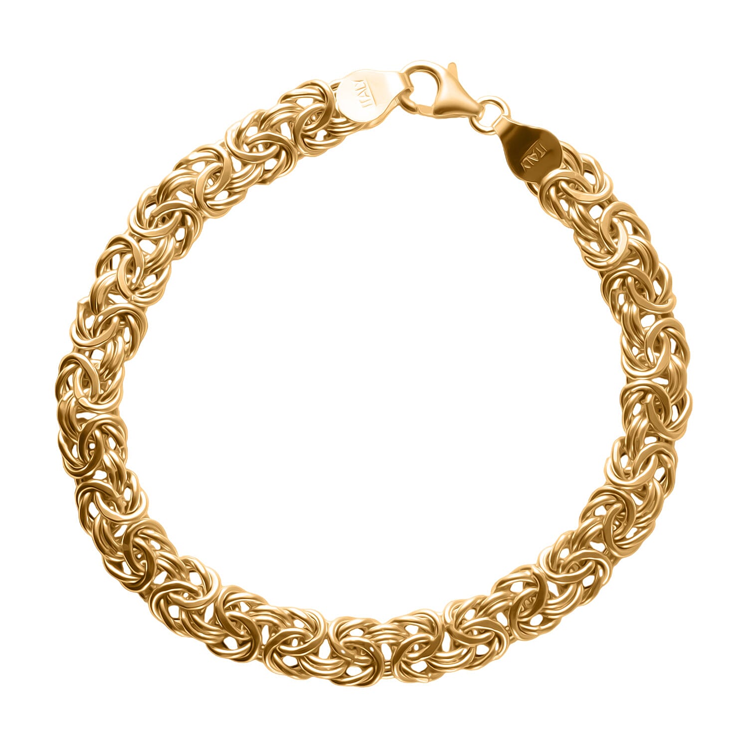 Maestro Collection - 9K Yellow Gold Handmade Byzantine Bracelet (Size - 7.5), Gold Wt. 7.50 Gms.