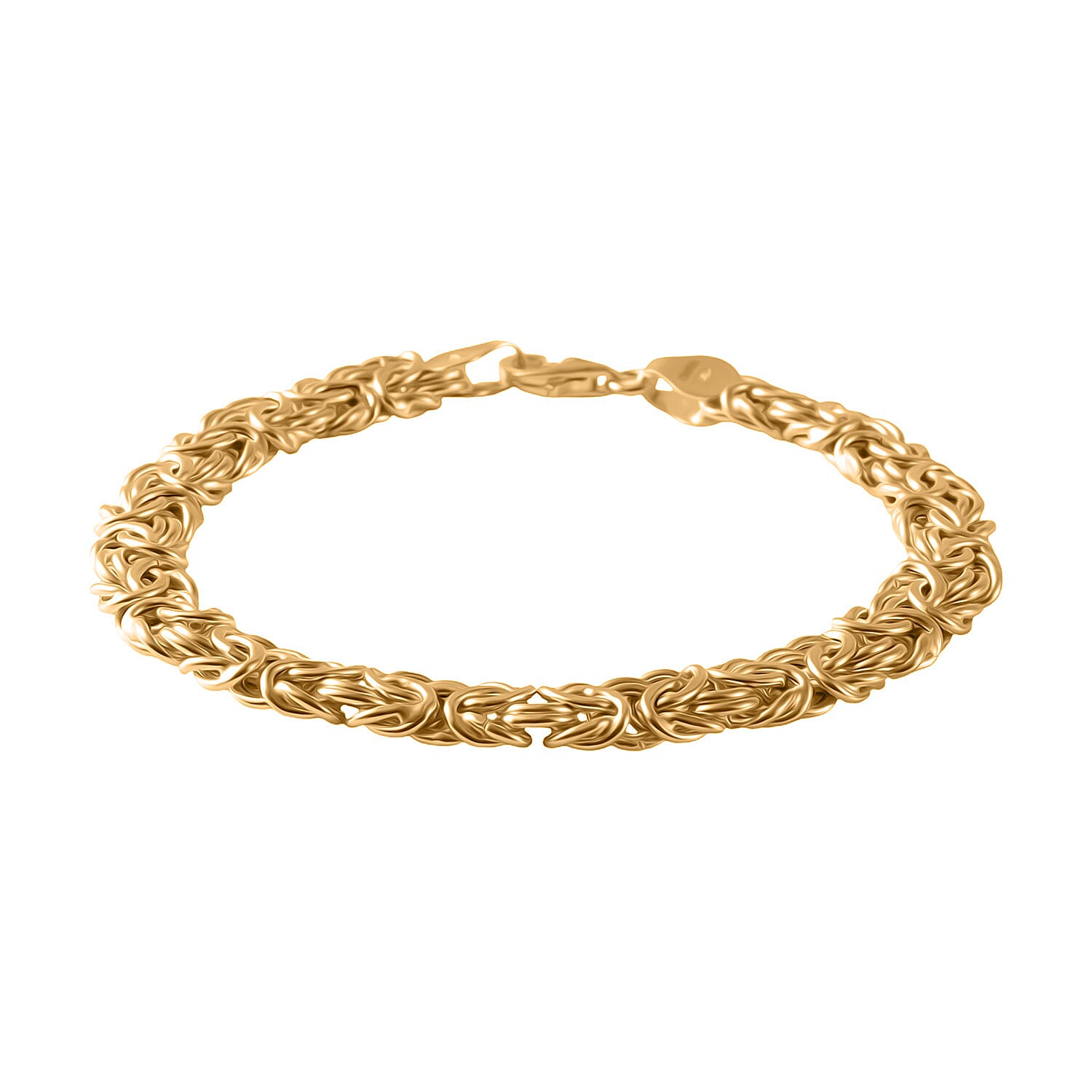 Maestro Collection - 9K Yellow Gold Handmade Byzantine Bracelet (Size - 7.5), Gold Wt. 7.50 Gms.