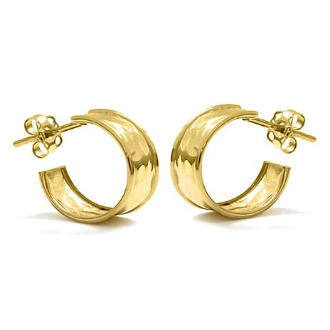 Maestro Collection - 9K Yellow Gold Earring With Push Back