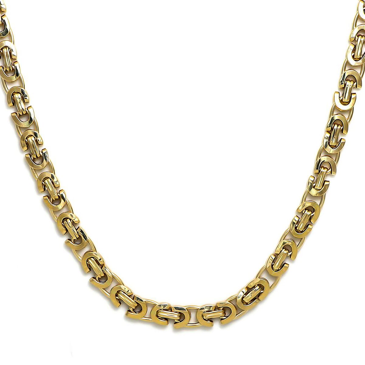 Maestro- 9K Yellow Gold Byzantine Necklace (Size - 20) with Lobster Clasp, Gold Wt. 10.52 Gms.