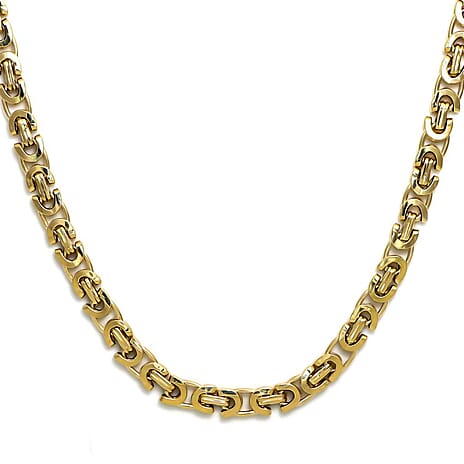 Italian Gold closeout - 9K Yellow Gold Byzantine Necklace (Size - 20) with Lobster Clasp, Gold Wt. 10.52 Gms.