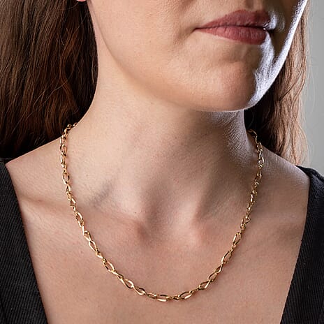Maestro Collection - 9K Yellow Gold Necklace With Lobster Clasp (Size - 20)