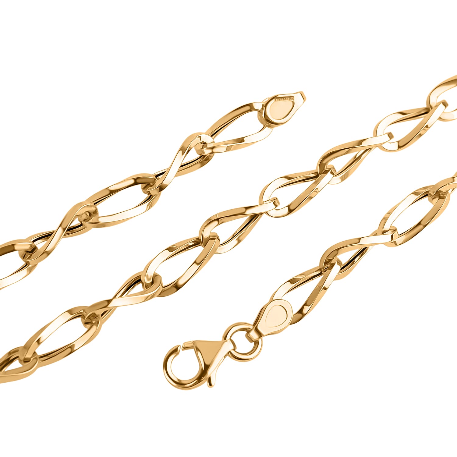 Maestro Collection - 9K Yellow Gold Necklace With Lobster Clasp (Size - 20)