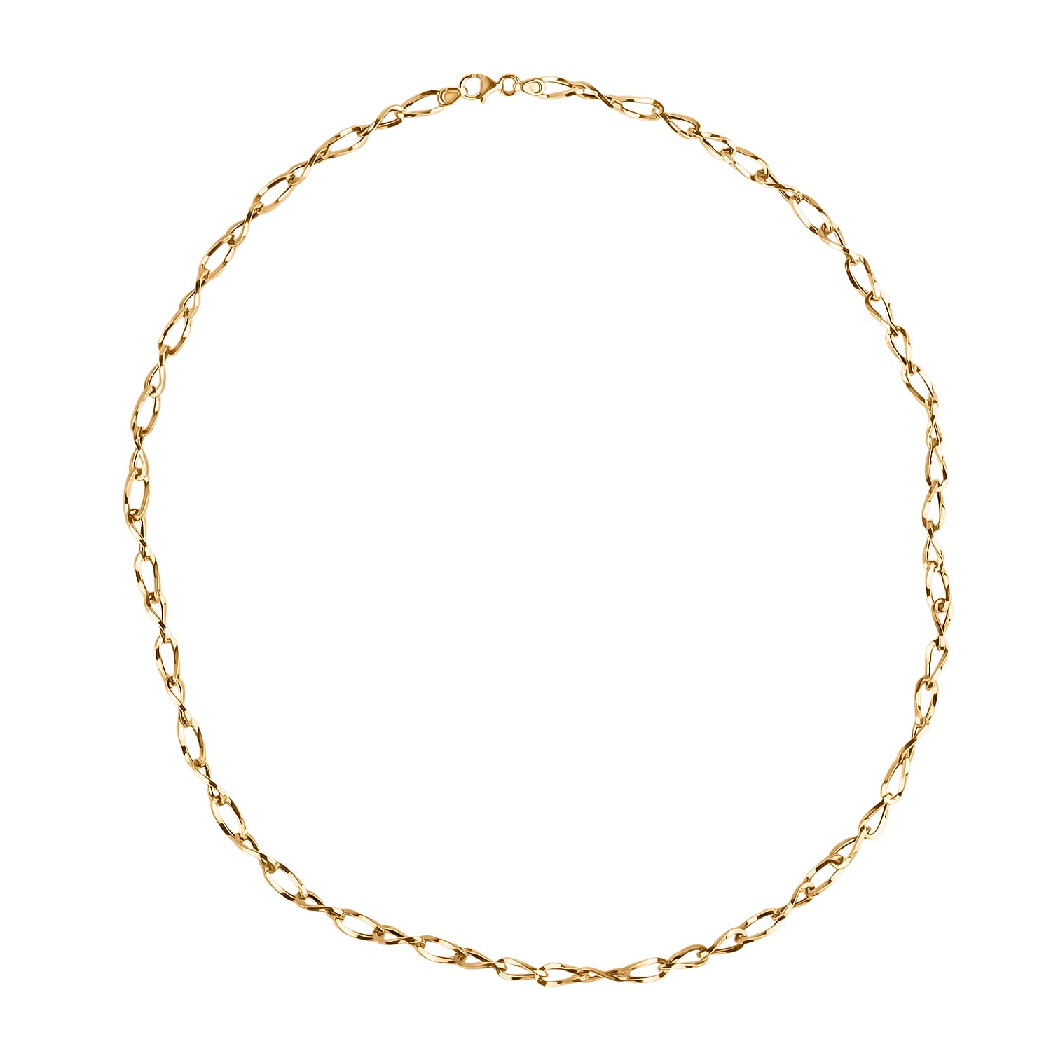 Maestro Collection - 9K Yellow Gold Necklace With Lobster Clasp (Size - 20)