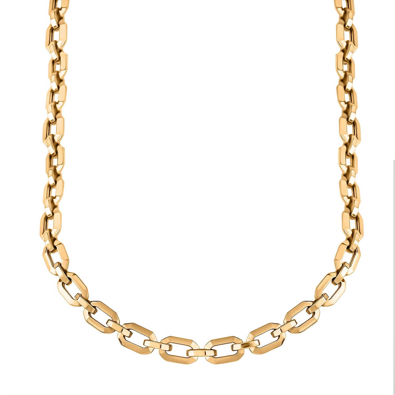 Maestro Collection - 9K Yellow Gold Octagon Necklace (Size - 20) with Lobster Clasp, Gold Wt. 13.00 Gms.