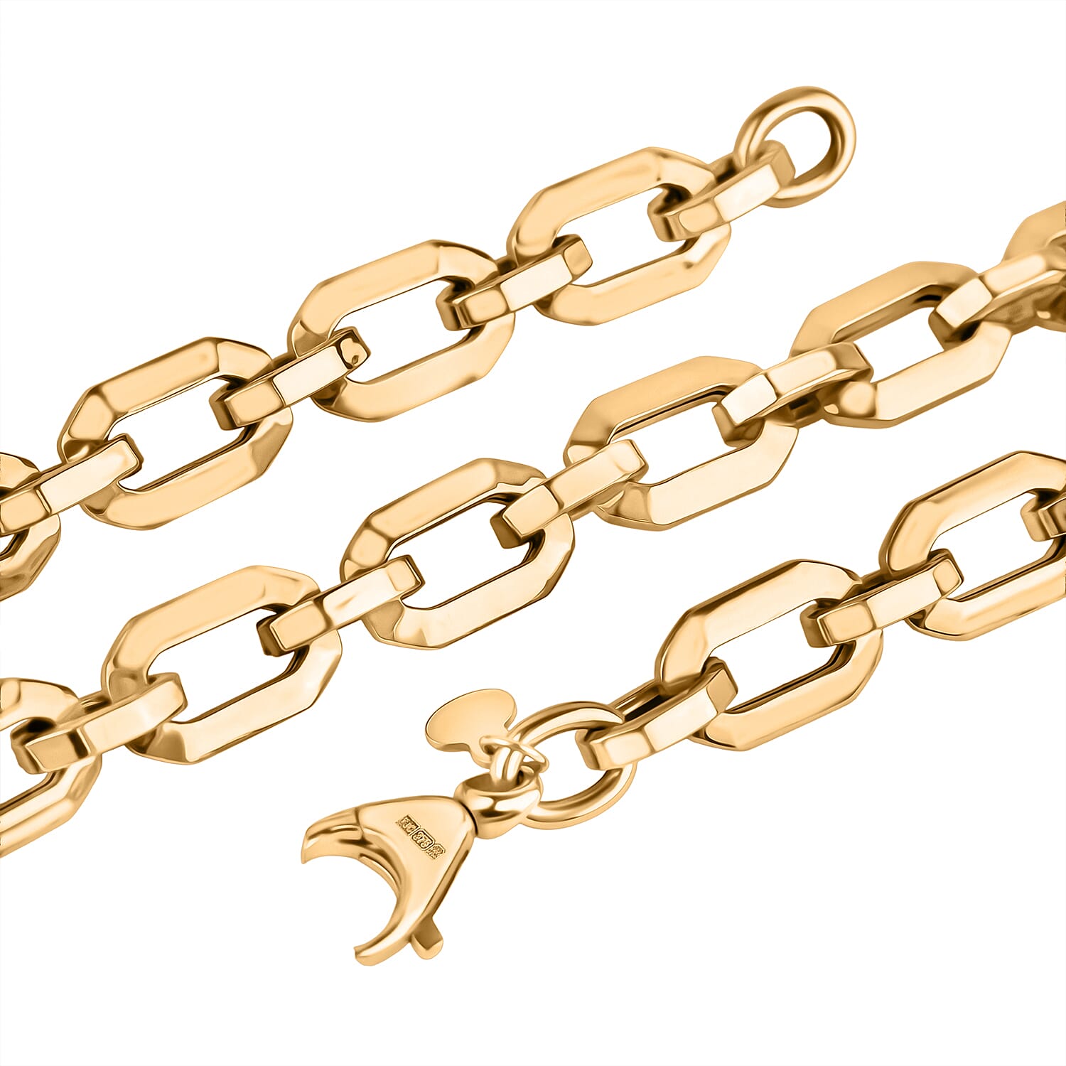 Maestro Collection - 9K Yellow Gold Octagon Necklace (Size - 20) with Lobster Clasp, Gold Wt. 13.00 Gms.