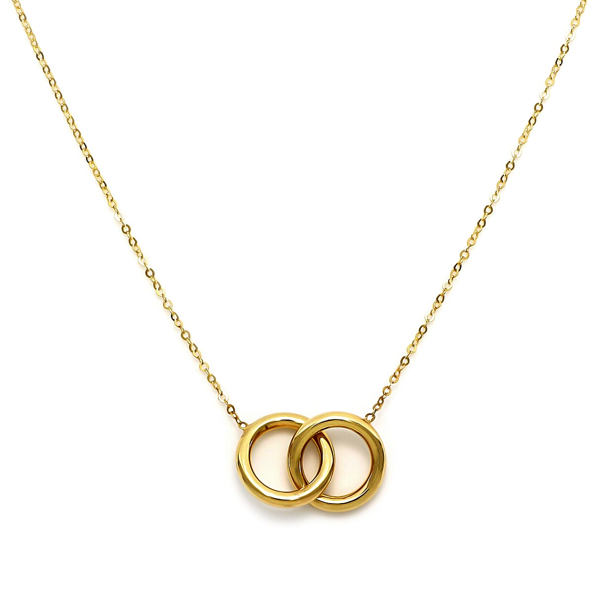 Maestro Collection - 9K Yellow Gold Circle Of Life Necklace With Lobster Clasp (Size - 20)
