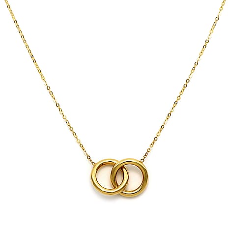 Maestro Collection - 9K Yellow Gold Circle Of Life Necklace With Lobster Clasp (Size - 20)