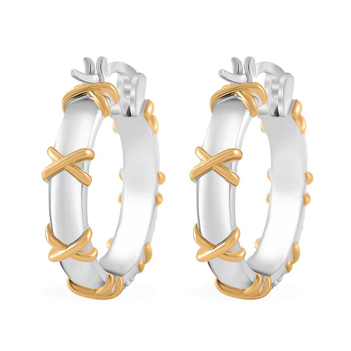 Designer Inspiration - Cubic Zirconia Criss Cross Earrings