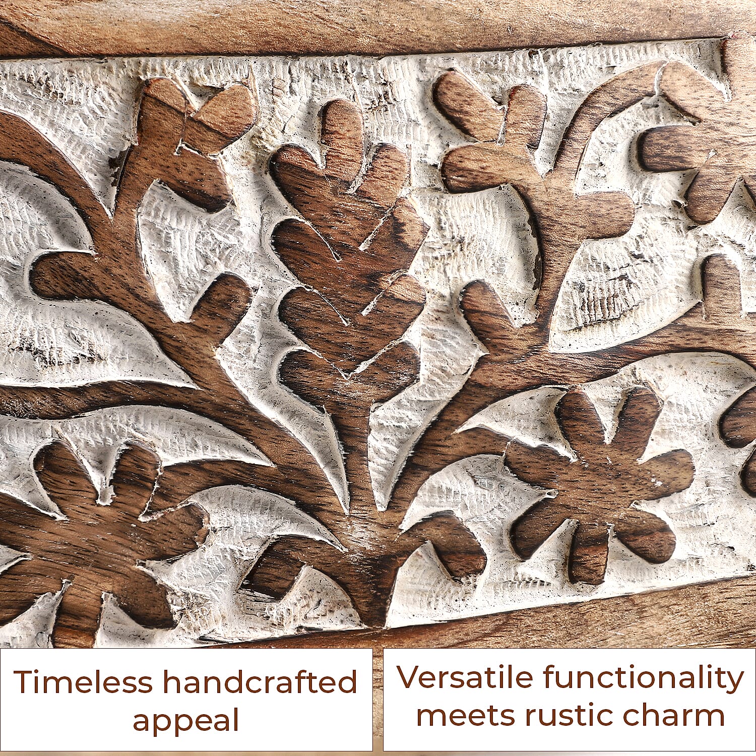 Woden Carved Caddy Size-30 X 13 X 23 CM Woden Carved Caddy Size-30 X 13 X 23 CM