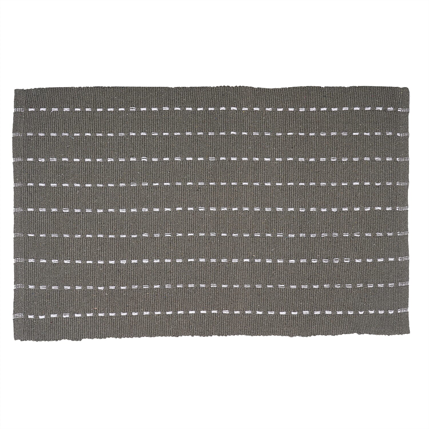 Set of 2 - Cotton Rugs- Door Mat (Size 50x80cm) - Olive