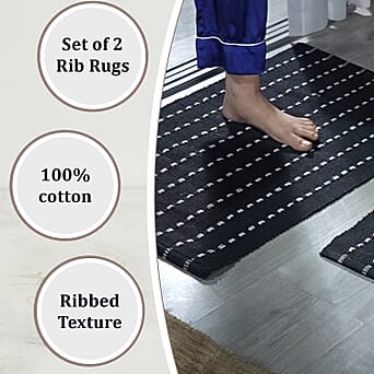 https://tjcuk.sirv.com/Products/79/5/7952512/Set-of-2-Cotton-Rugs-Door-Mat-Size-50x80cm-Black_7952512_3.jpg?w=342&h=342