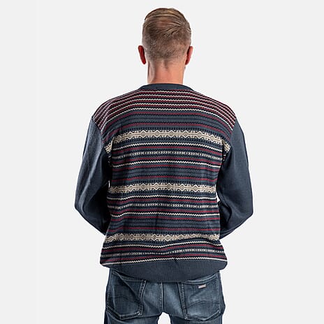 Cavallio Cotton Knitted Jumper (Size S) - Petrol Blue