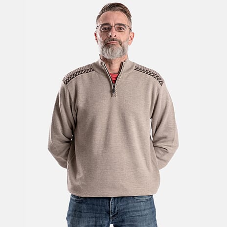 Cavallio Cotton Knitted Jumper - Beige