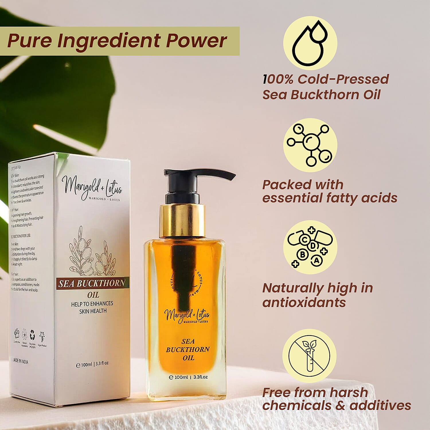 Marigold - Lotus Sea Buckthorn Oil 100 ml