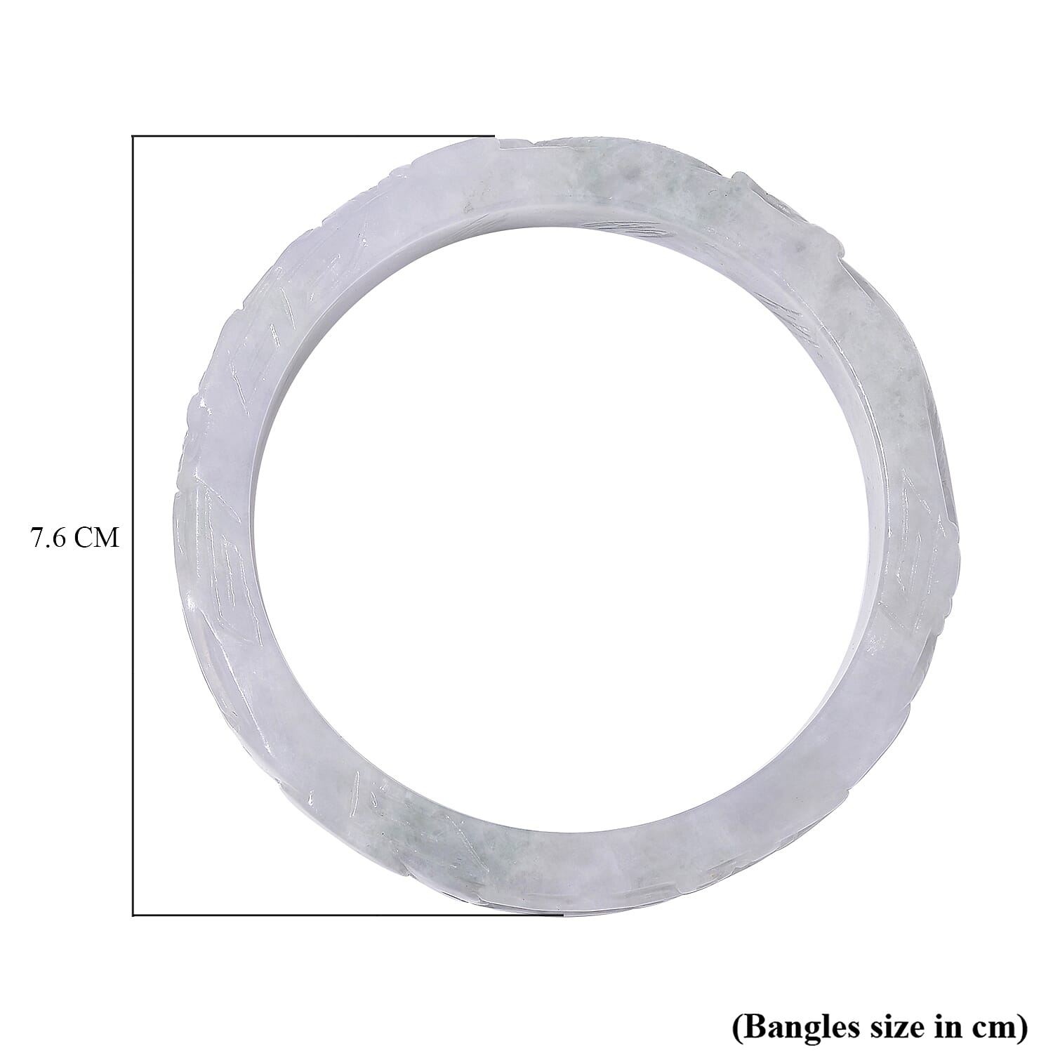 Extremely Rare Find Natural Type A - White Jadeite Jade Dragon Carved Bangle Extremely Rare Find Natural Type A - White Jadeite Jade Dragon Carved Bangle