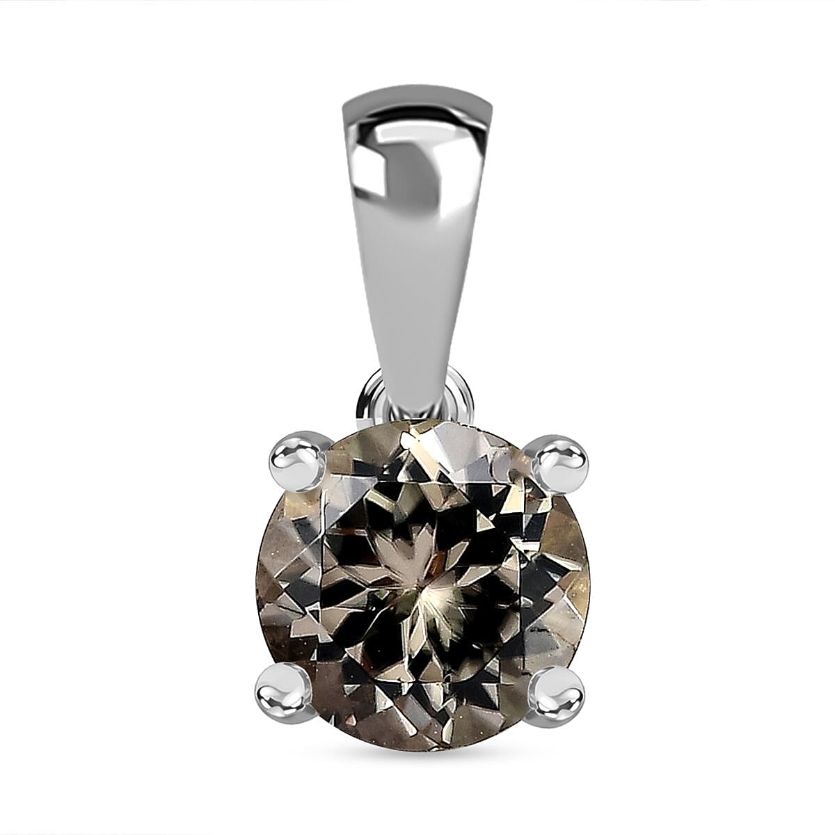 RHAPSODY 950 Platinum  AAAA Turkizite Solitaire Pendant 1.02 Ct