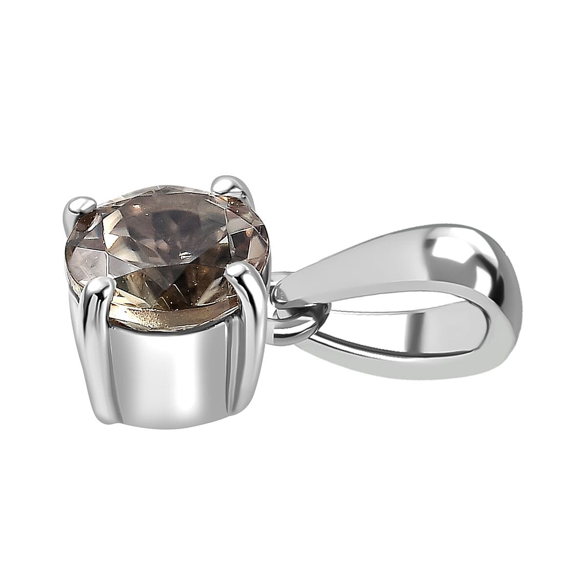 RHAPSODY 950 Platinum  AAAA Turkizite Solitaire Pendant 1.02 Ct