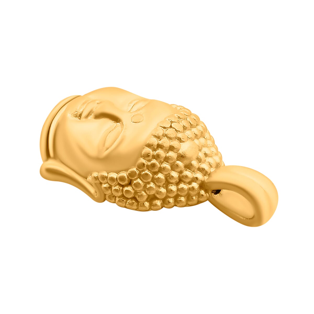 24K Yellow Gold Buddha Head Pendant (99.9% Gold Purity)
