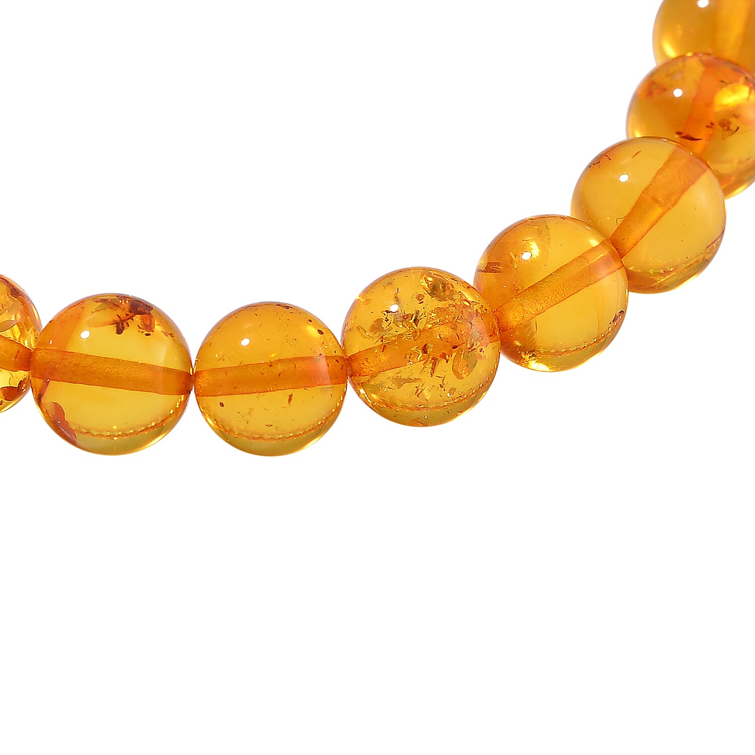 Baltic Amber Bead Stretchable Bracelet