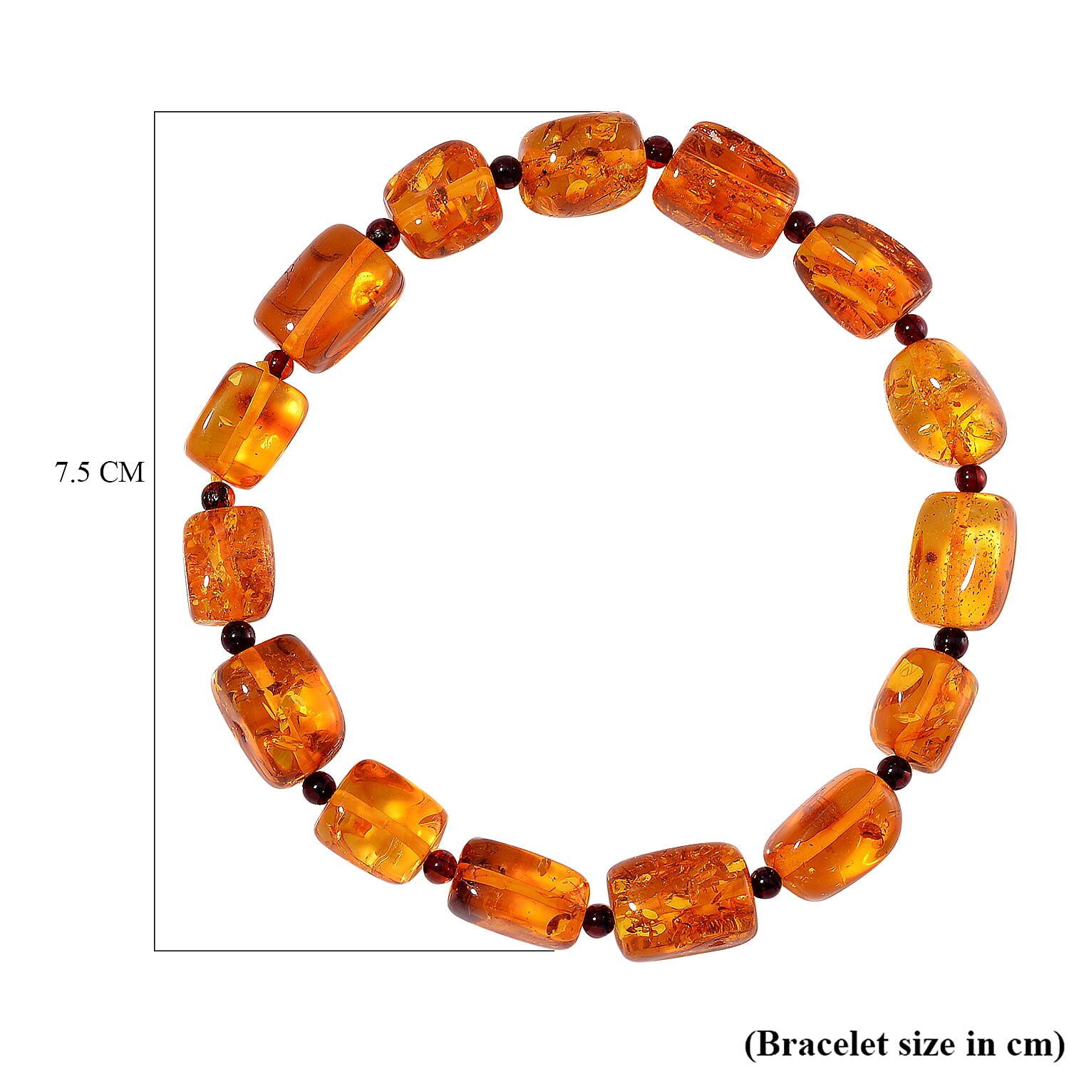 Biggest One Time Offer - Tucson Find - Natural Baltic Amber Bracelet - Fancy