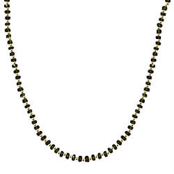 Natural Chrome Diopside Necklace (Size - 18 + extender) in Yellow Gold Overlay Sterling Silver 25.40 ct.