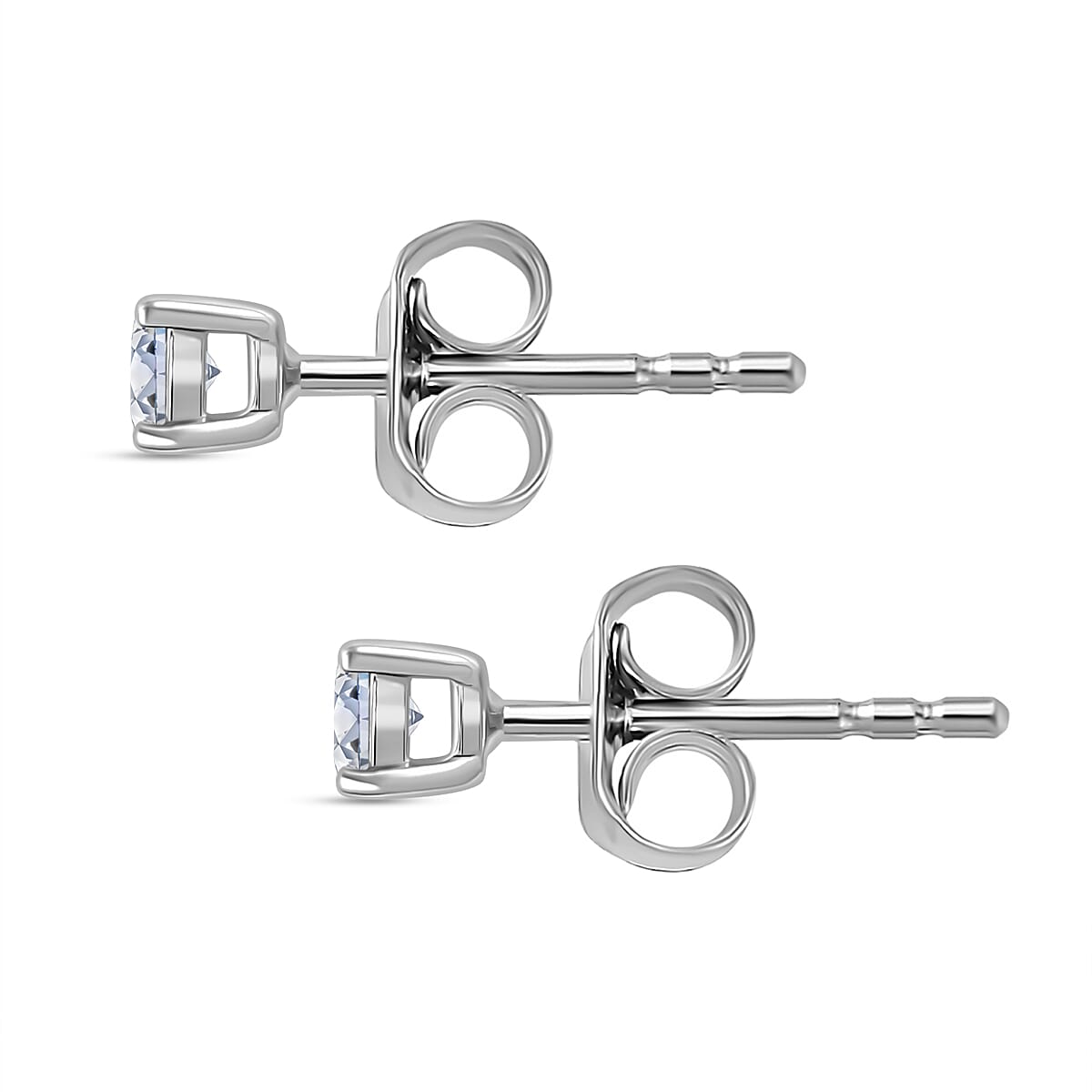 Luxuriant Diamond-Lab Grown Diamond Stud Solitaire Earrings in 9K White Gold Luxuriant Diamond-Lab Grown Diamond Stud Solitaire Earrings in 9K White Gold