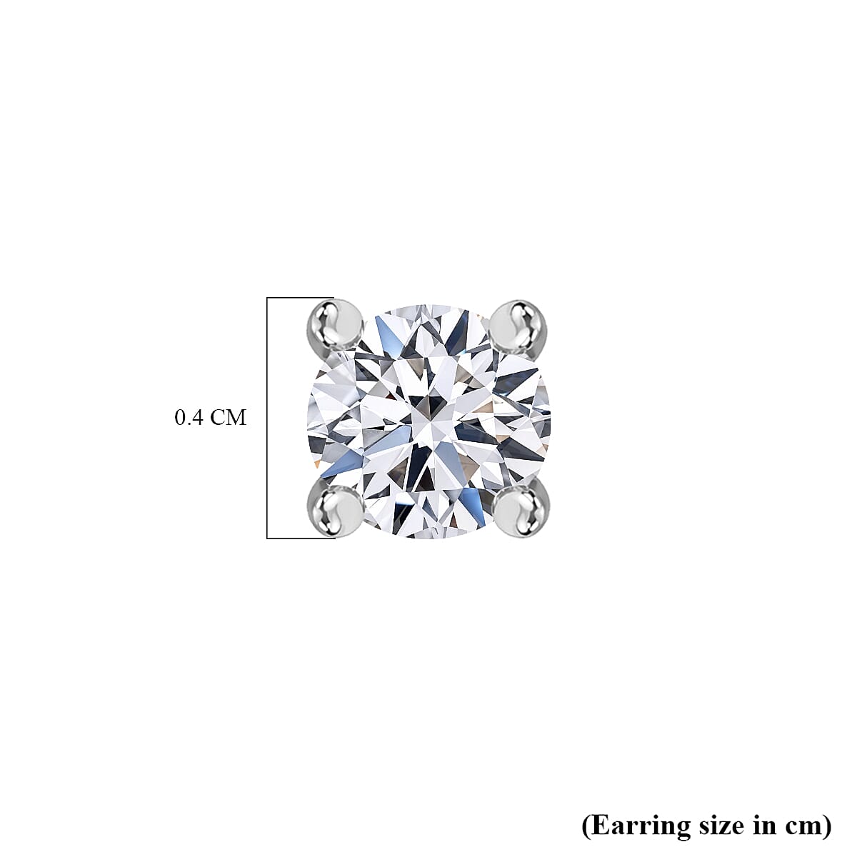 Luxuriant Diamond-Lab Grown Diamond Stud Solitaire Earrings in 9K White Gold Luxuriant Diamond-Lab Grown Diamond Stud Solitaire Earrings in 9K White Gold
