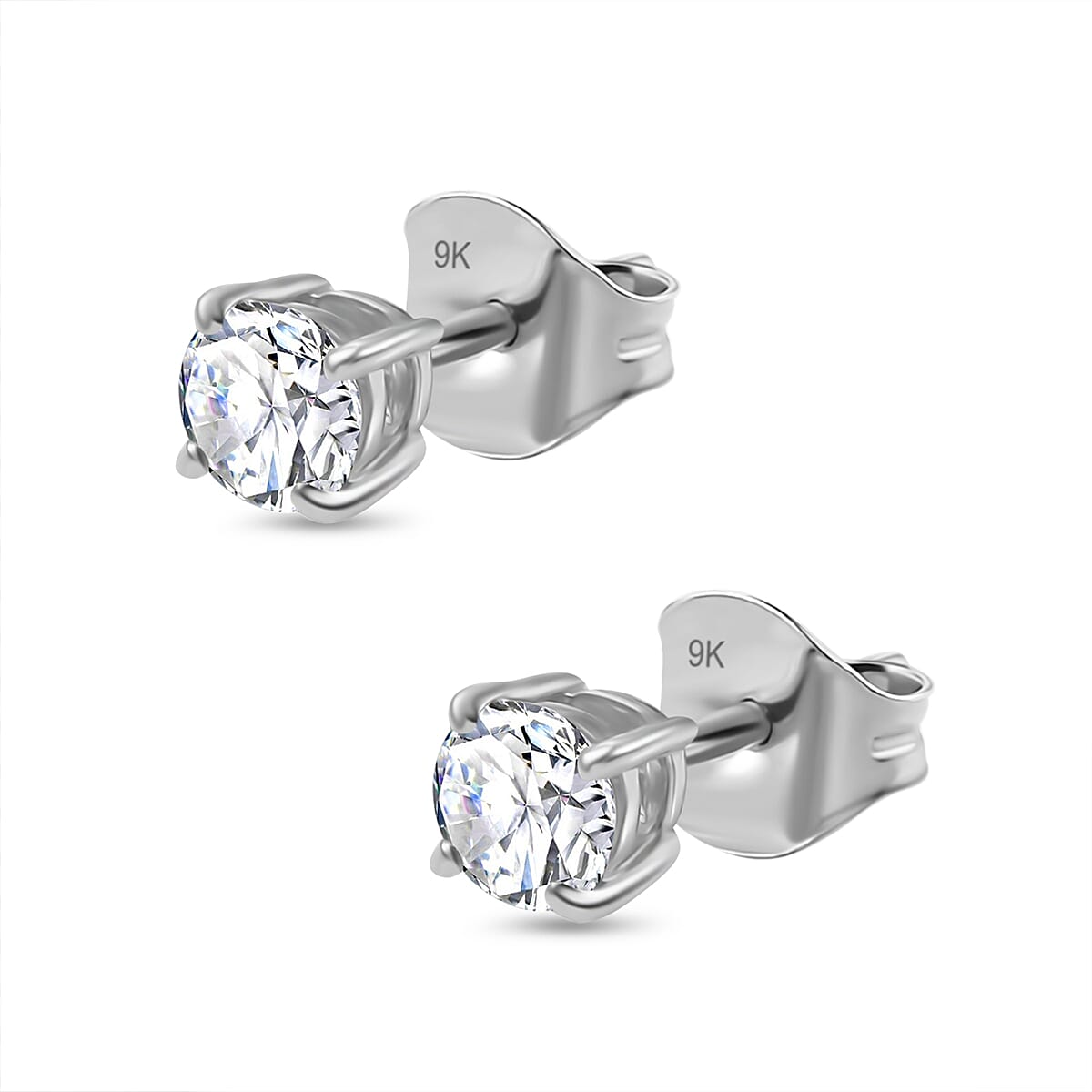 Luxuriant Diamond  9K White Gold Lab Grown Diamond  EF, VS Earring