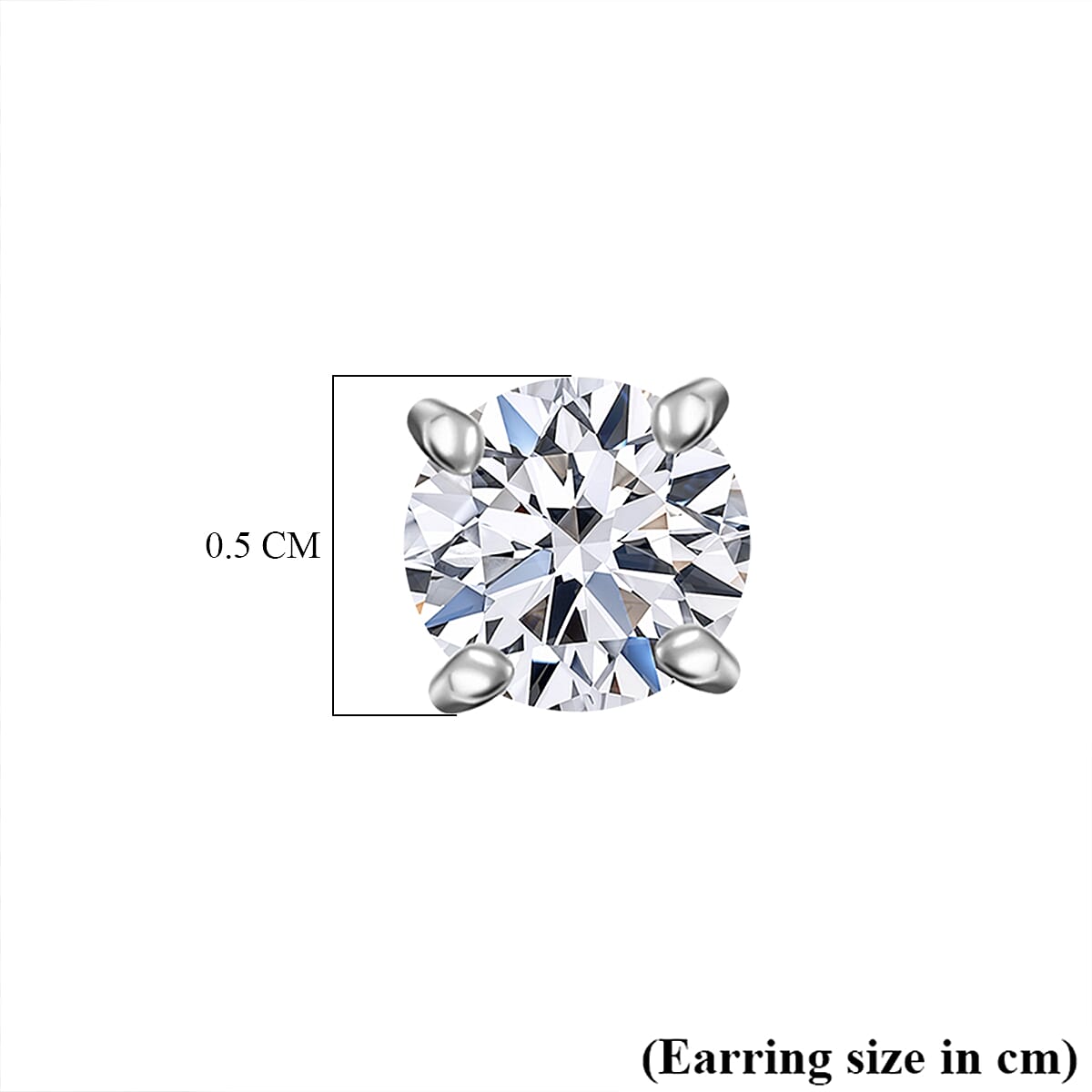 Luxuriant Diamond  9K White Gold Lab Grown Diamond  EF, VS Earring