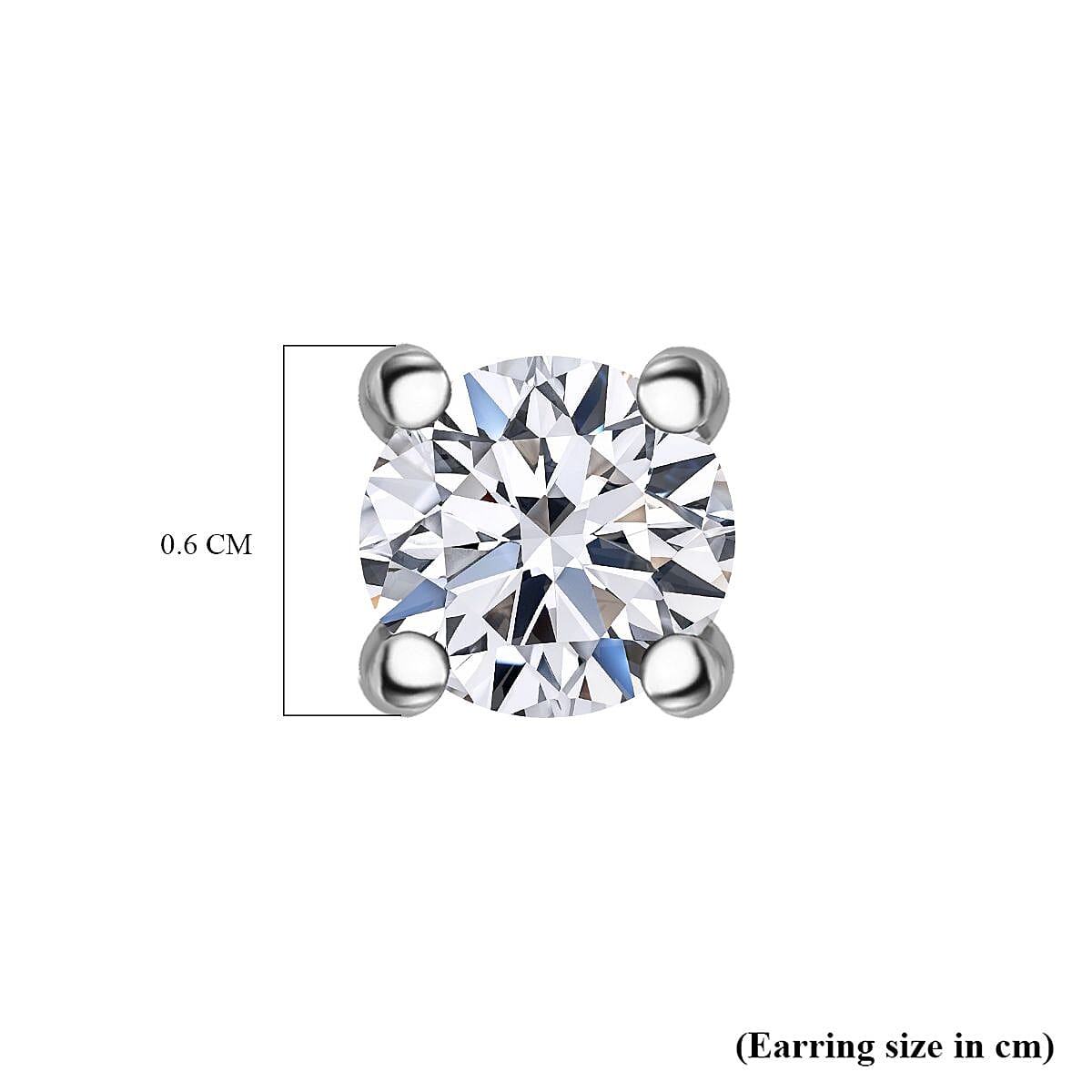 Luxuriant Diamond-1.51 Ct. Lab Grown Diamond Solitaire Stud Earrings in 9K White Gold