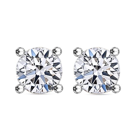 Luxuriant Diamond Lab Grown Diamond Stud Solitaire Earrings in 9K Yellow Gold